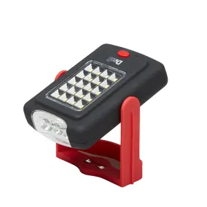 Diall Black & red 220lm LED Battery-powered Portable flashlight