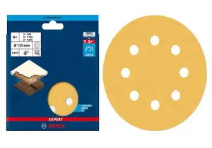 BOSCH Mixed Grit Expert for Wood and Paint Sanding Sheets (6/Pack) (To Fit: Bosch GEX 12V-125 & GEX 18V-125 Sanders)