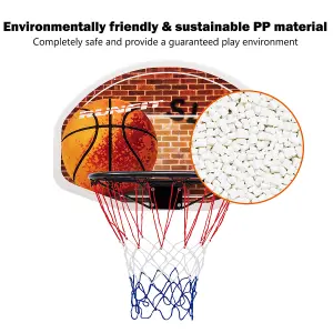 Costway Mini Basketball Hoop Portable Indoor Outdoor Basketball Backboard Wall Mounted