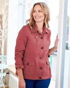 Cotton Traders Women's The Cotton Cargo Jacket In - Size 8