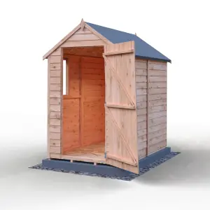 Shire Overlap 6x4 Single Door Value Shed with Window