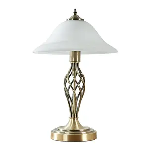 Mancini 49cm Table Lamp Antique Brass