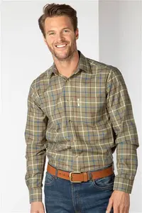 Rydale Men's Country Checked Shirt - Ebberston - Ebberston Khaki XL