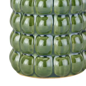 Seville Collection Bubble Vase - Ceramic - L12 x W12 x H32 cm - Olive