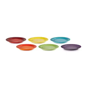 Rainbow Collection 22cm Stoneware Salad/Dessert Plate (Set of 6)