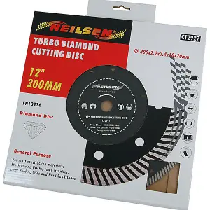 300mm 12" Diamond Cutting Disc Blade Turbo Trade Master Dry Cutting (CT2927)