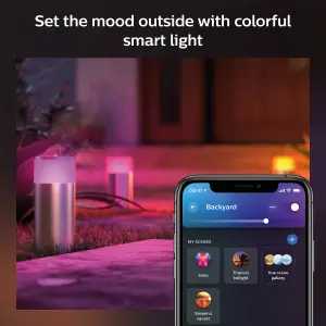 Philips Hue Calla White and Colour Ambiance Smart Outdoor Pedestal Light