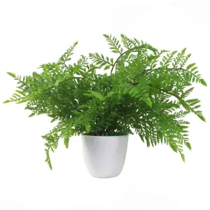 Artificial Fern Plant 30cm Fern 30cm In Plant Pot