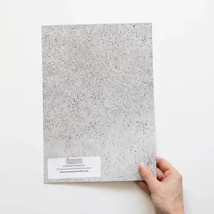 d-c-fix Salazar Concrete Self Adhesive Vinyl Wrap Film for Kitchen Doors and Worktops A4 Sample 297mm(L) 210mm(W)