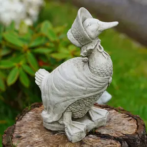 Jemima Puddle Duck NEW Stone Statue Outdoor Garden British Made Ornament