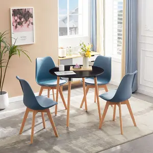 Nero Upholstered Side Chair (Set of 4) Aegean Blue