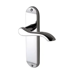 Sorrento Door Handle Lever Latch Aurora Design Polished Chrome