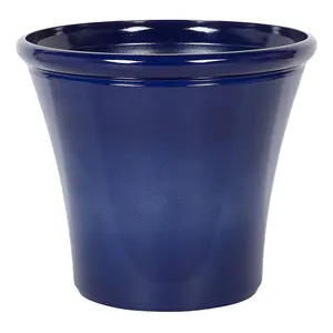 Plant Pot KOKKINO Stone Navy Blue