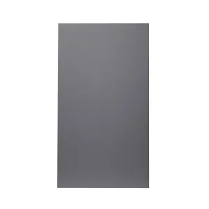 GoodHome Stevia Gloss anthracite Slab Tall wall Cabinet door (W)500mm (H)895mm (T)18mm