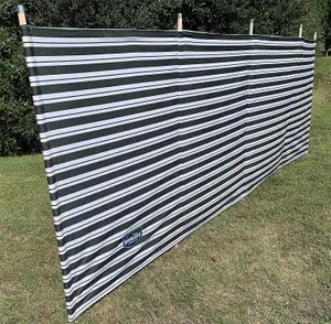 Vanilla Leisure Prestige 5 Pole (345cm) Windbreak Metal Tipped Wooden Poles