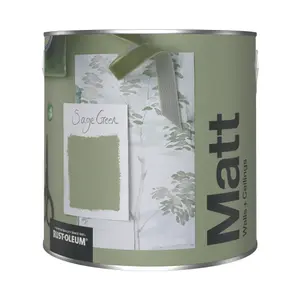 Rust-Oleum Washable Matt Wall Paint - Sage Green 2.5L