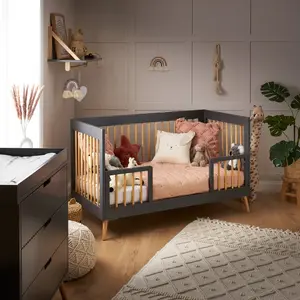 Maya Cot Bed Grey/Brown