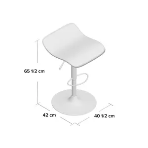 Height Adjustable Swivel Bar Stool