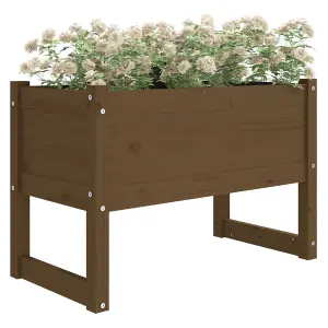 Berkfield Planter Honey Brown 78x40x52 cm Solid Wood Pine