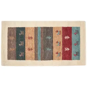 Wool Gabbeh Area Rug 80 x 150 cm Multicolour SARILAR