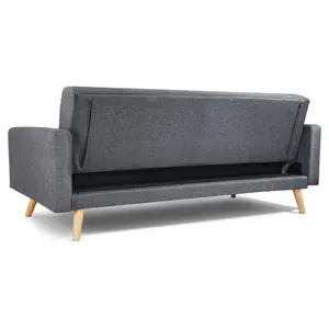 Narvik Click Clack 3 Seater Sofa Bed - Grey