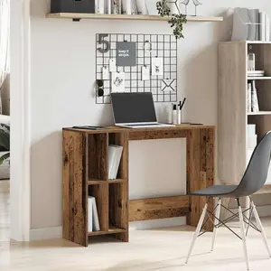 Berkfield Desk Old Wood 102.5x35x75 cm Engineered Wood