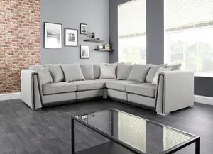 The Great British Sofa Company Edinburgh 2&2 Seater Light Grey Corner Sofa