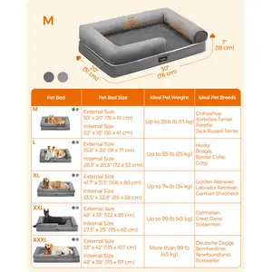 Polyester Pet Bed Light Grey