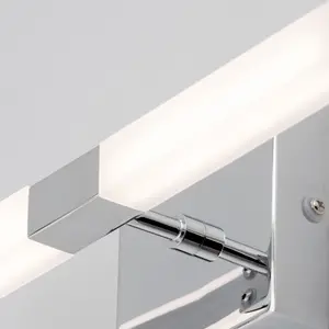 Litecraft Reno Chrome Twin LED Bathroom Wall Light