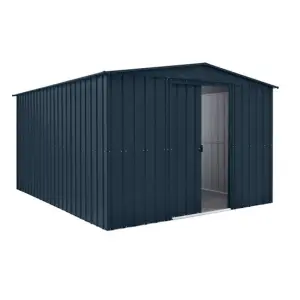 10 x 12 Premier Apex Metal Garden Shed - Anthracite Grey (10ft x 12ft / 10' x 12' / 3.1m x 3.7m)