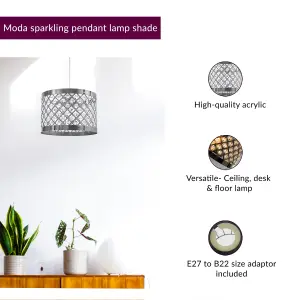 Innoteck Acrylic Moda Sparkly Ceiling Pendant Shade