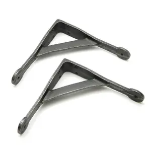 Oakcrafts - Pair of Antique Cast Iron Gallows Shelf Brackets - 150mm x 150mm