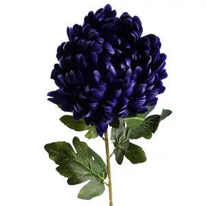 Pack of 6 x 75cm Extra Large Reflex Chrysanthemum - Purple