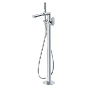 RAK Mercury Polished Chrome Modern Floor Standing Bath Shower Mixer Tap Solid Brass