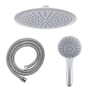 Hommix Rubineta Etna+Thermo-10 Thermostatic Chrome Shower Set