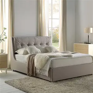 Hadley Stone Fabric Ottoman Storage Bed King - Daals - Beds