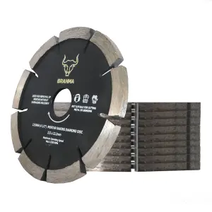 Brahma 115mm Mortar Raking Diamond Disc - 115 x 22.2mm Mortar Disc