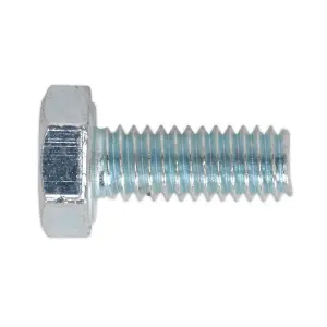 Sealey HT Setscrew M4 x 16mm 8.8 Zinc Plated DIN 933 - Pack of 50 Pieces SS416