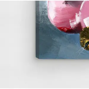 Pink Ornaments - Wrapped Canvas Print 61 cm H x 91.4 cm W x 3.8 cm D