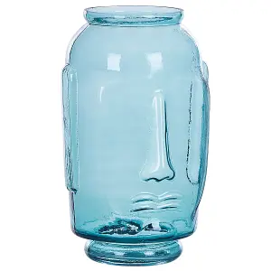 Decorative Vase SAMBAR Glass Blue