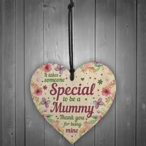 Red Ocean Mummy Birthday Gifts Mothers Day Gifts For Mum Wooden Heart Plaque Mum Gift From Daughter Son