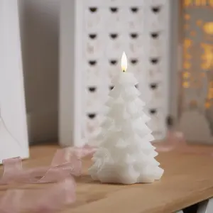 Candlelight Christmas tree Medium White LED Candle