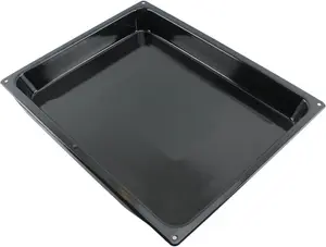 SPARES2GO Large Vitreous Enamel Roasting Tin Oven Baking Tray Roaster Deep Non Stick Pan