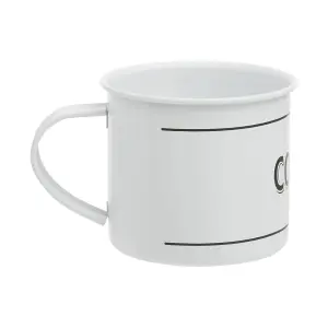 Maison by Premier Grocer White Metal Mug