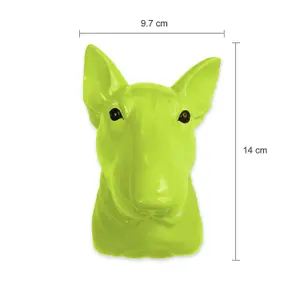 Walplus Animal Head Home Decoration Wall Art Sculpture - Green Dog