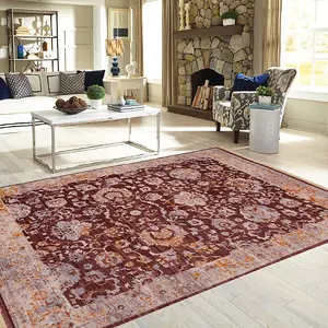 Brown Boho Flower Rug - Kansas