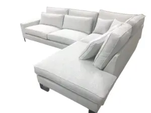 MIDNIGHT ELEGANCE - large corner sofa L-shape Right width 314 cm