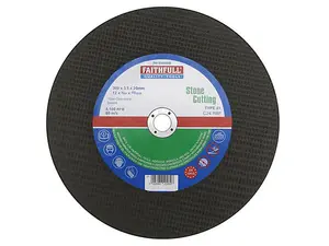 Faithfull 300mm Stone Cut Off Disc for Precision Cutting