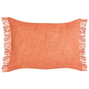 Set of 2 Cushions MABA Cotton Solid Orange