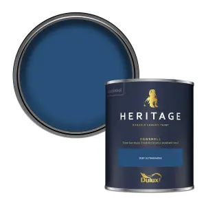 Dulux Trade Heritage Deep Ultramarine Eggshell Wall paint, 750ml